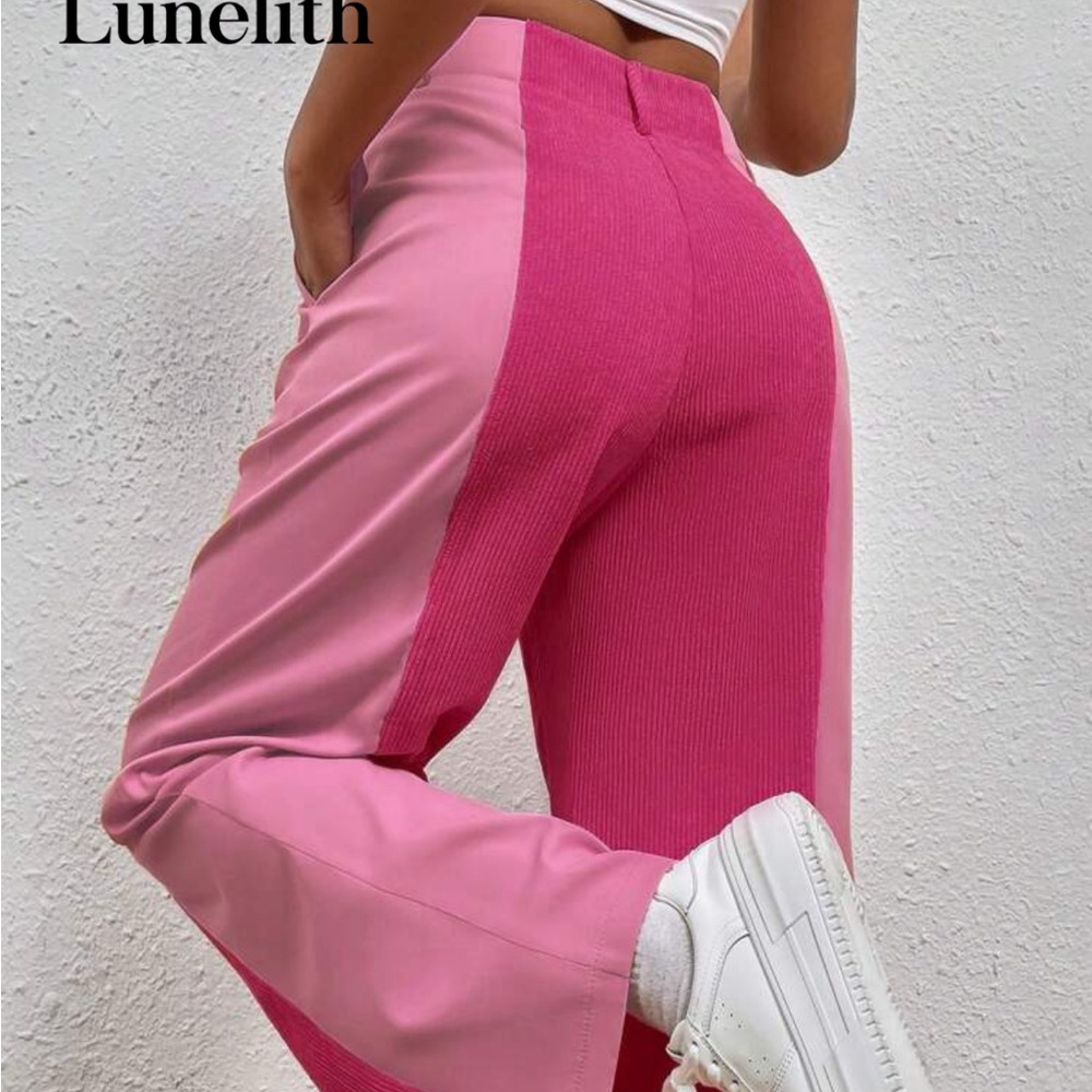 Women's Pink Flared Pants size L (8/10) tried on only